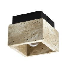 InLight Σποτ Οροφής/Τοίχου Μαρμάρινο Travertine Γκρι 12x12x10 Εκ. 42047