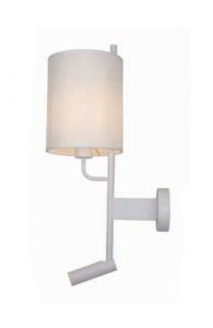 Inlight Δίφωτη Απλίκα Μεταλλική Λευκή 43028-WH