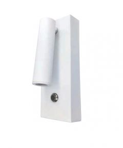 Inlight Απλίκα Τοίχου Led Μεταλλική Λευκή 43037-ΛΕΥΚΟ