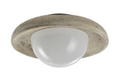 InLight Πλαφονιέρα Μαρμάρινη Travertine Γκρι Φ25 Εκ. 43067