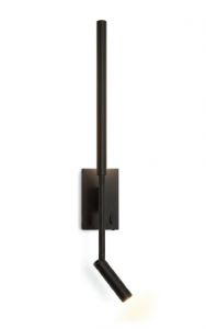 Inlight Επιτοίχιο φωτιστικό LED 3W & 6W 3000K από μαύρο μέταλλο (43079)