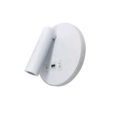 Inlight Απλίκα Τοίχου Led Μεταλλική Λευκή 43418-ΛΕΥΚΟ