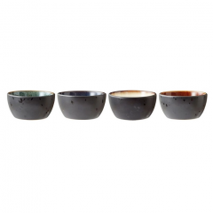 Bitz Μπωλάκια Για Dip Stoneware Σετ 4 Τμχ Φ10 Εκ. - Gastro Black
