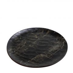 Espiel Black Wood Ρηχό Πιάτο Φαγητού Μελαμίνης Μαύρο 28x1,2 Κωδικός: HWM746K36-6