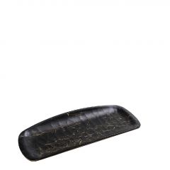 Espiel Black Wood Πιατέλα Σερβιρίσματος "Γόνδολα" Μαύρη 26,5x10,5x2,2 Κωδικός: HWM783K72-6