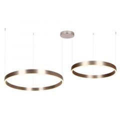 Zambelis Lights Φωτιστικό Οροφής Led Αλουμινίου Καφέ 118W 3000K 25374 - Dimmable