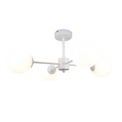 InLight Τετράφωτο Φωτιστικό Οροφής Μεταλλικό Λευκό Ø45 Εκ. 5013-4