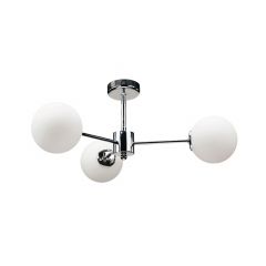 InLight Τρίφωτο Φωτιστικό Οροφής Μεταλλικό Χρώμιο Ø45 Εκ. 5014-3