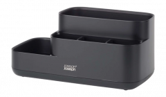 Joseph Joseph EASYSTORE™ Θήκη Οργάνωσης Μπάνιου Μαύρη Ματ 24,9x11,9x11,6 Εκ.