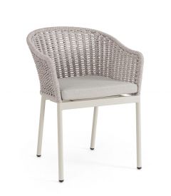 Bizzotto Salines Καρέκλα Αλουμινίου Λευκή 57x58x78