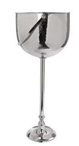 Espiel Σαμπανιέρα Με Stand Αλουμινίου Ασημί 30x30x72 Κωδικός: FLA323