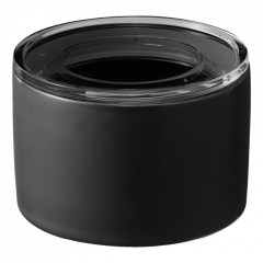 Yamazaki Δοχείο Αποθήκευσης Τροφίμων Κεραμικό Μαύρο Tower Small 10,5x10,5x7