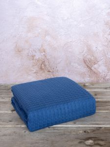 Nima Κουβέρτα Βαμβακερή Μονή 160x240 - Habit Blue