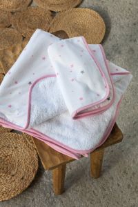 Nima Βρεφικές Πετσέτες Χεριών/Μπάνιου Βαμβακερές Σετ 2 Τμχ 70x140 - Nene