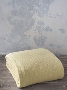 Nima Κουβέρτα Βαμβακερή Υπέρδιπλη 230x250 - Balmy Mustard Beige