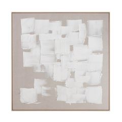 Bizzotto Texture Πίνακας Σε Καμβά Λευκός 142,6x142,6