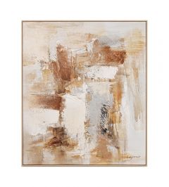 Bizzotto Bold Πίνακας Σε Καμβά Καφέ/Μπεζ 122,6x142,6