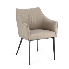 Bizzotto Russell Καρέκλα Pu Μπεζ 62x58x81