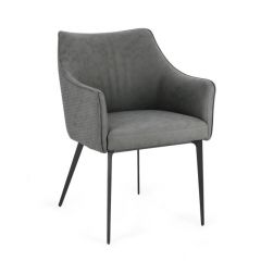 Bizzotto Russell Καρέκλα Pu Γκρι 62x58x81