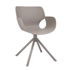 Bizzotto Lennon Καρέκλα Πλαστική Γκρι 57x60x82,5