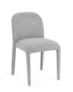 Bizzotto Antara Καρέκλα Υφασμάτινη Μπουκλέ Γκρι 47,5x57,5x81