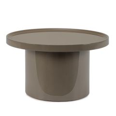 Bizzotto Otilia Τραπέζι Σαλονιού Mdf Γκρι-Καφέ Ø70x40