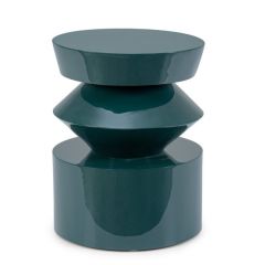 Bizzotto Otilia Βοηθητικό Τραπέζι Mdf Πετρόλ Ø39,5x50