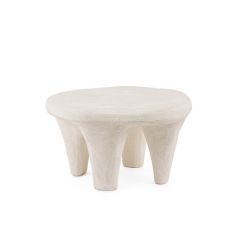 Bizzotto Albin Τραπέζι Σαλονιού Polyresin Κρεμ 66x60x37