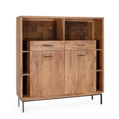 Bizzotto Mangal Μπουφές Με Led Φωτισμό Ξύλινος 145x40x150