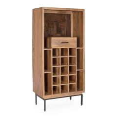 Bizzotto Mangal Κάβα Με Led Φωτισμό Ξύλινη Natural 72x40x150