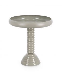 Bizzotto Angada Βοηθητικό Τραπέζι Μεταλλικό Γκρι Ø44x48