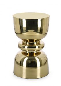 Bizzotto Animesh Βοηθητικό Τραπέζι Μεταλλικό Οξυντέ Ø30,5x51