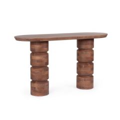 Bizzotto Cortez Κονσόλα Ξύλινη Mango Καφέ 130x45x76