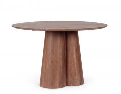 Bizzotto Nassor Τραπέζι Φαγητού Ξύλινο Mango Καφέ Ø120x77