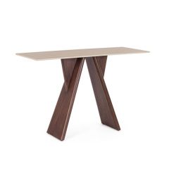 Bizzotto Maikki Κονσόλα Κεραμική Μπεζ/Καφέ 120x44x76