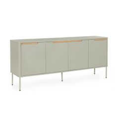 Bizzotto Nathan Μπουφές Mdf/Μεταλλικός Γκρι/Πράσινο 170x40x75