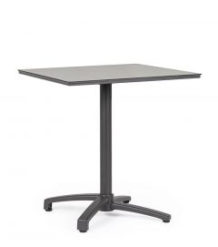 Bizzotto Claret Τραπέζι Φαγητού Εξωτερικού Χώρου Ανθρακί/Ανοιχτό Γκρι 70x70x74