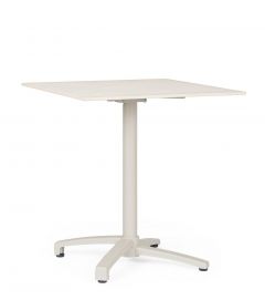 Bizzotto Claret Τραπέζι Φαγητού Εξωτερικού Χώρου Λευκό 70x70x74