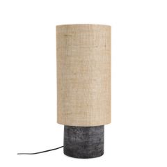 Bizzotto Donda Επιτραπέζιο Φωτιστικό Τερακότα Μαύρο Ø23x54,5