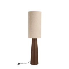 Bizzotto Marara Φωτιστικό Δαπέδου Γυάλινο Καφέ Ø35x140