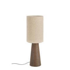 Bizzotto Marara Επιτραπέζιο Φωτιστικό Γυάλινο Καφέ Ø22x65,5