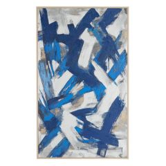 Bizzotto Bold Πίνακας Σε Καμβά Μπλε 124x204