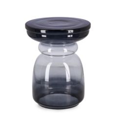 Bizzotto Nasir Βοηθητικό Τραπέζι Γυάλινο Μπλε Ø35x45