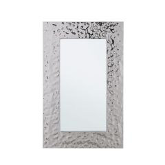 Bizzotto Hirstshiny Καθρέπτης Τοίχου Μεταλλικός Ασημί 70x110 Εκ.