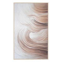 Bizzotto Texture Πίνακας Σε Καμβά "Αφηρημένη Τέχνη" Καφέ 124x204