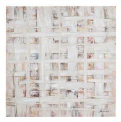 Bizzotto Texture Πίνακας Σε Καμβά Καφέ/Μπεζ 140x140