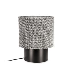 Bizzotto Varuni Επιτραπέζιο Φωτιστικό Μεταλλικό Μαύρο/Γκρι Ø31x39 Εκ.