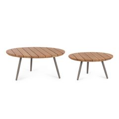 Bizzotto Corbeta Coffee Table Set2 D60-D80 Ø60a - 35h; Ø80a - 30h