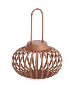 Bizzotto Saryn Φανάρι Με Led Φως Μεταλλικό Κεραμιδί Ø20x26