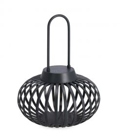 Bizzotto Saryn Φανάρι Με Led Φως Μεταλλικό Ανθρακί Ø20x26